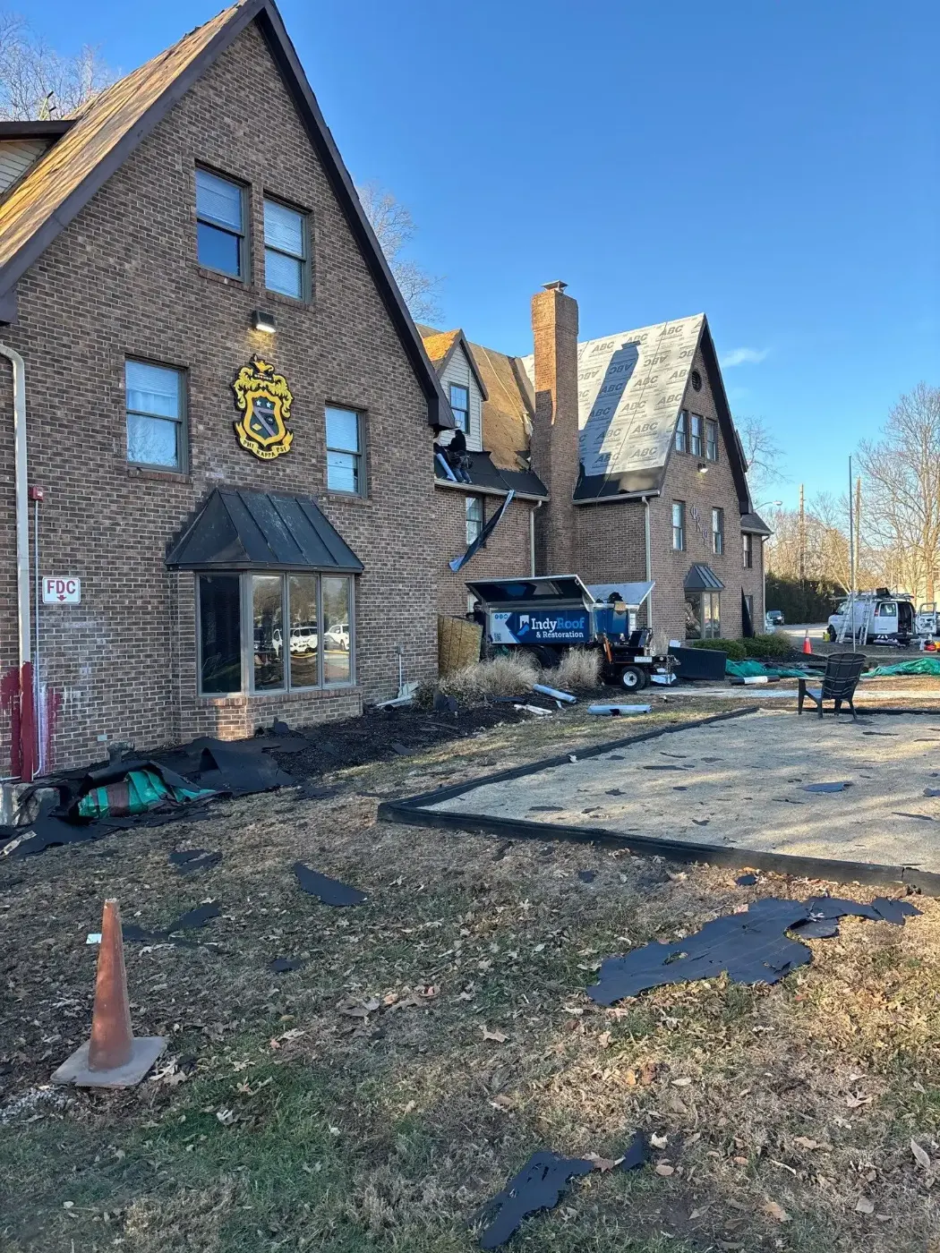 Commercial roof inspection documented in Garrett