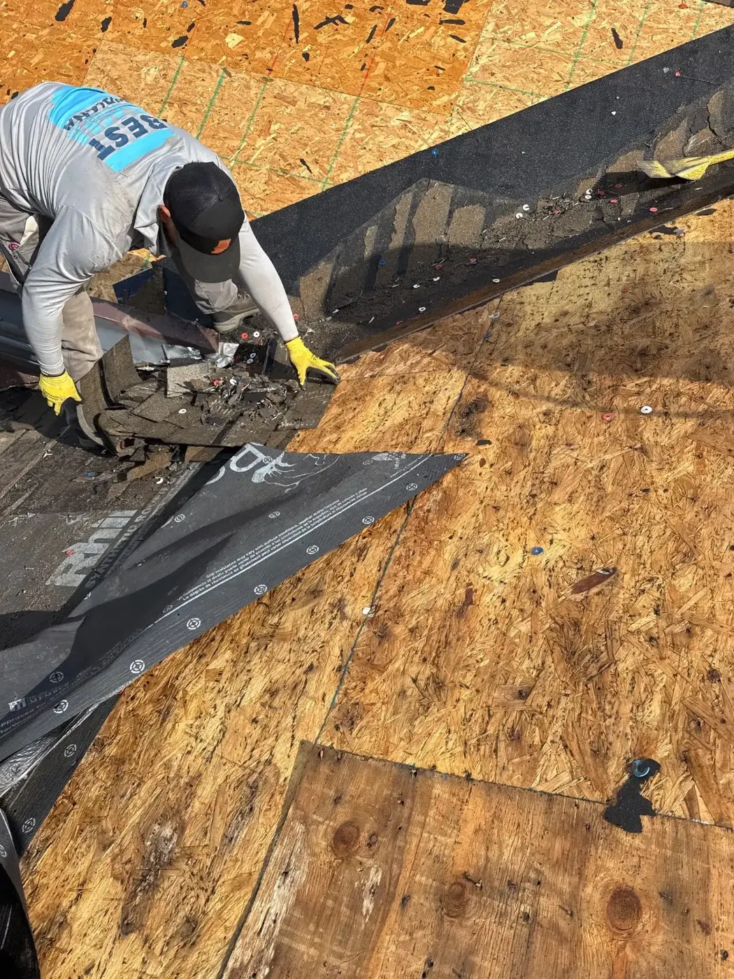 Flashing and seam work in Garrett